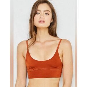 We Are HAH Hot As Hell Bronze Bralette Cami‎ Adjustable Straps Sz M NWT